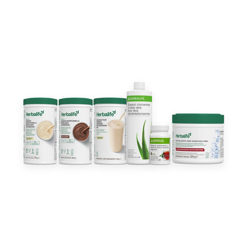 Pack Fit et Form Complet Herbalife : 2 Formula 1, Mélange protéiné, aloe vera, boisson à base de thé et Boisson multi-fibres